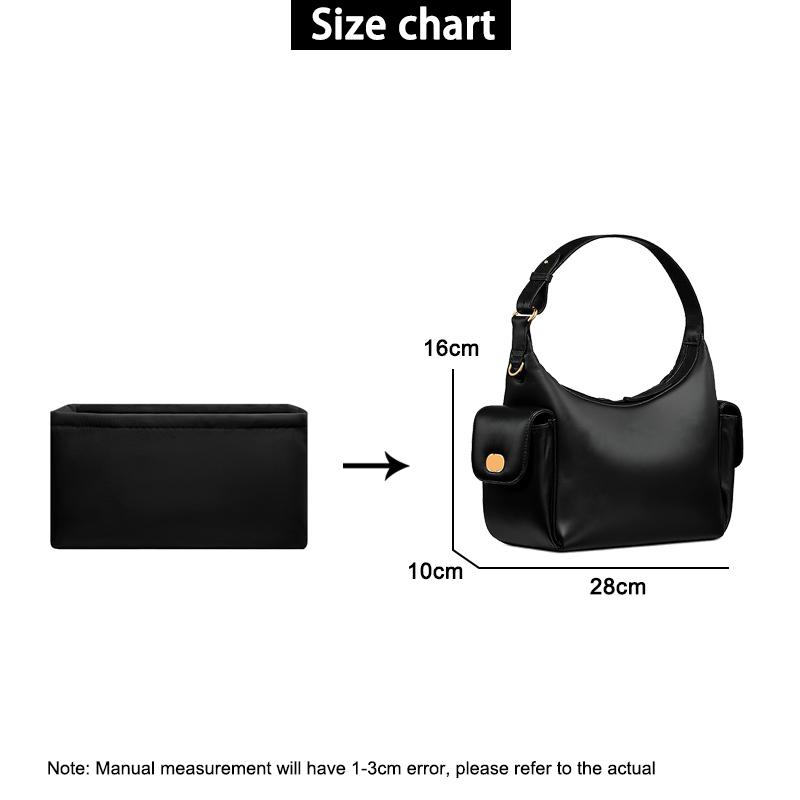 EverToner Bag insert organizer for 25 new D D-eam handbag nylon storage bag travel support inner bag accessories