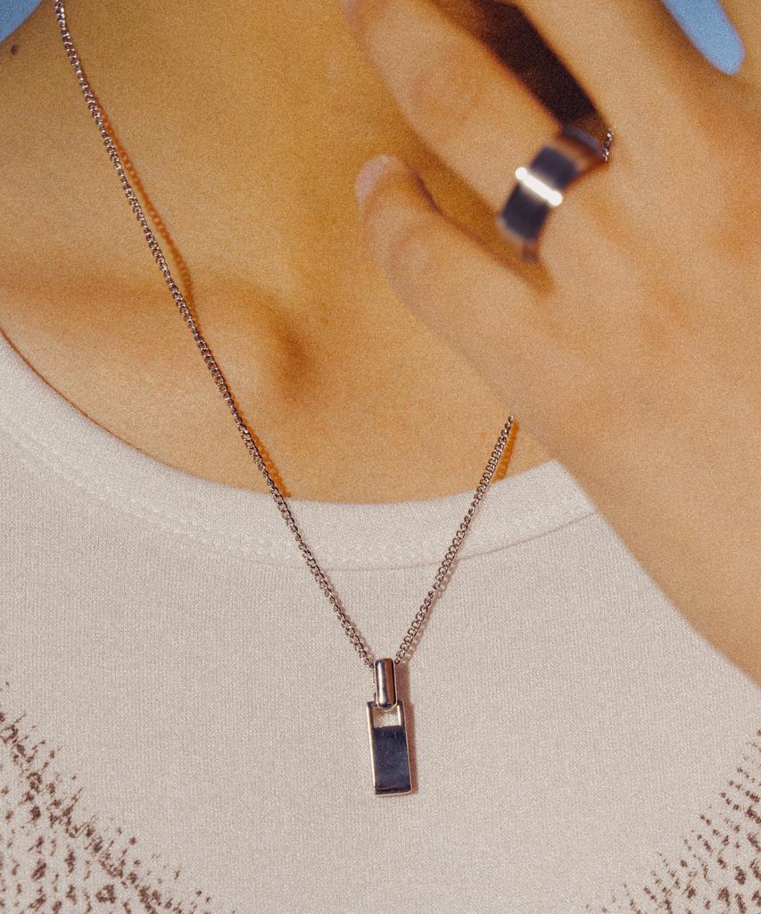Scalettoblack Wsm004 Zipper Pendant Necklace
