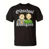 T-shirt Grafica Vintage a Fumetti da Uomo, Maglietta a Maniche Corte Girocollo in Morbido Cotone con Stampa Hooligans Oldschool per Uso Quotidiano Casual