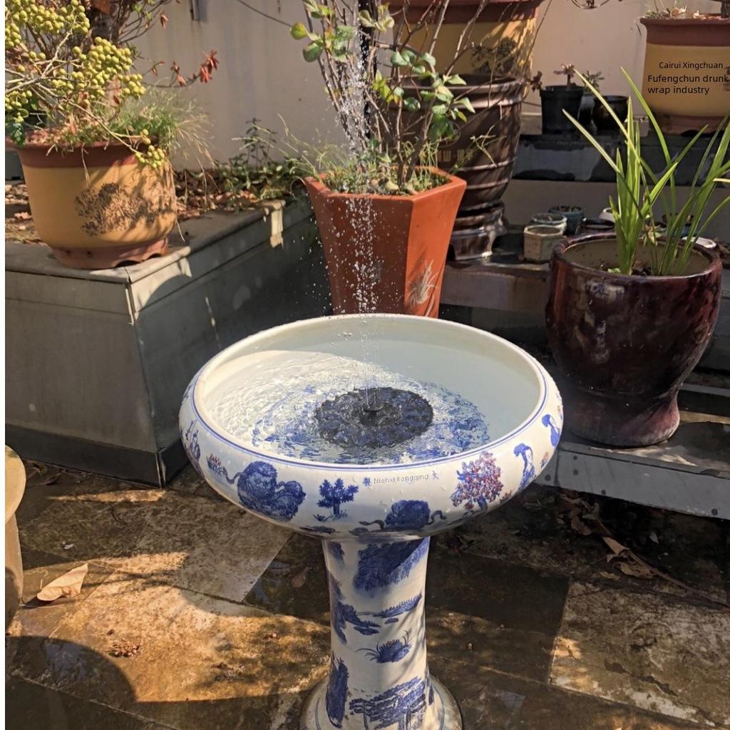 Solar-Powered Floating Garden Pond Fountain for Outdoor Decoration