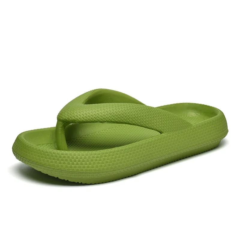 Womens Slippers Soft Sole Platform Flip Flops Women 2024 Summer Beach Non Slip Men Slippers Coulple Thick Sole Bathroom Slippers