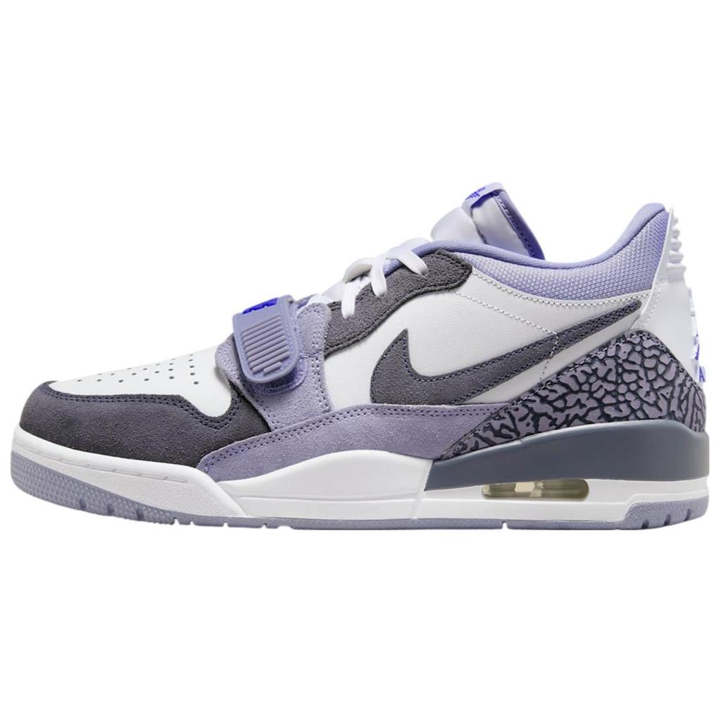 Jordan Legacy 312 Low Top Vintage Basketball Shoes Men's White Black Purple CD7069-108