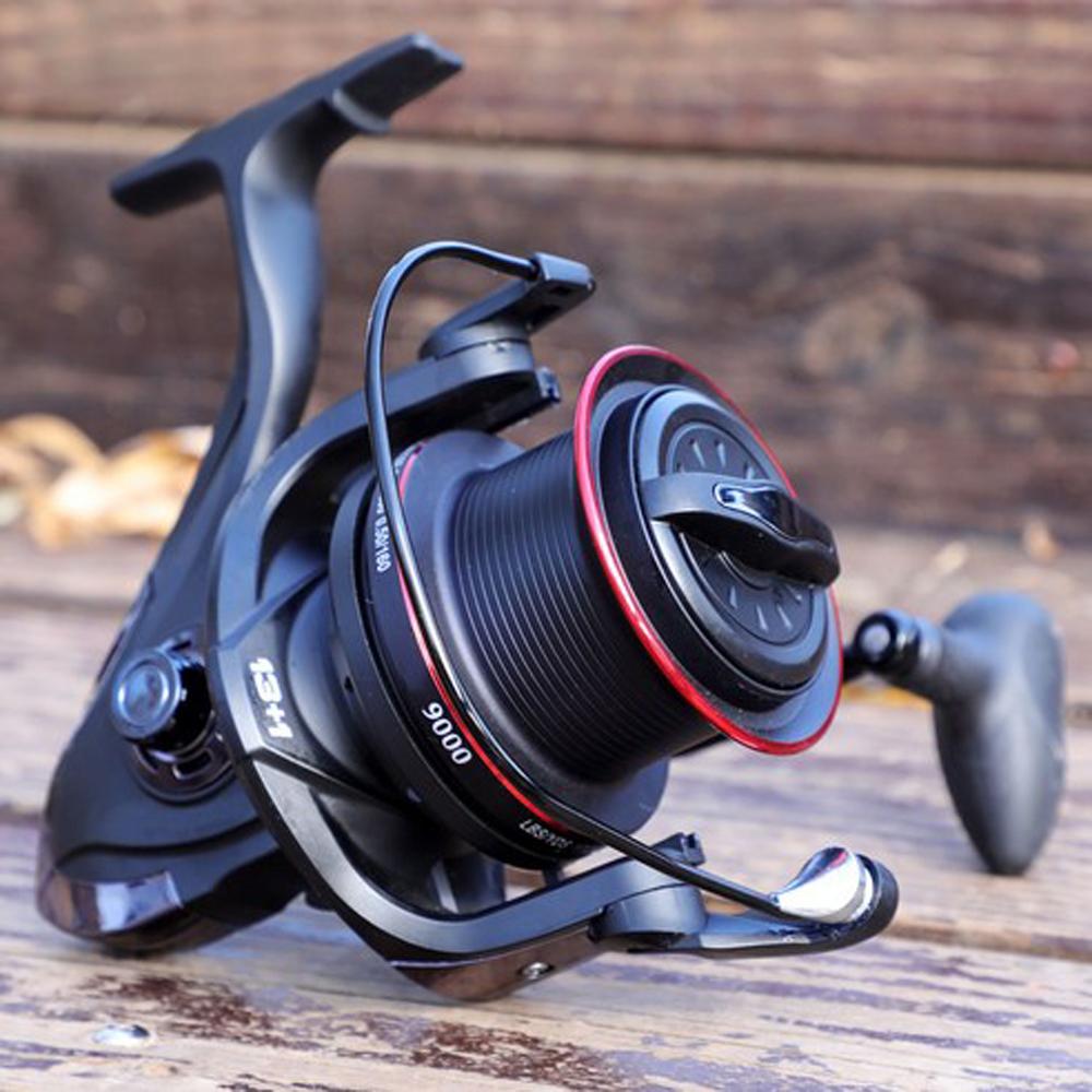 Kołowrotek spinningowy 13+1BB 8000-10000 Metalowa szpula Łódź Sól Morska Kołowrotek Super Mocny Kołowrotki do połowu karpia Akcesoria