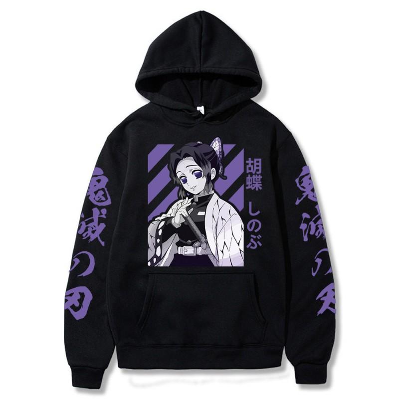 Demon Slayer Hoodie Kimetsu No Yaiba Nezuko Cosplay Sweatshirt Unisex Winter Warm Oversized Pullover
