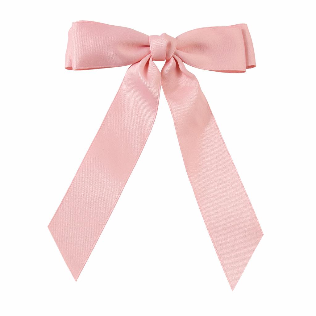 Large Ribbon Bow Spring Clip Hairpin Women's Korean Style Sweet Hair Accessories Hairpin Headdress