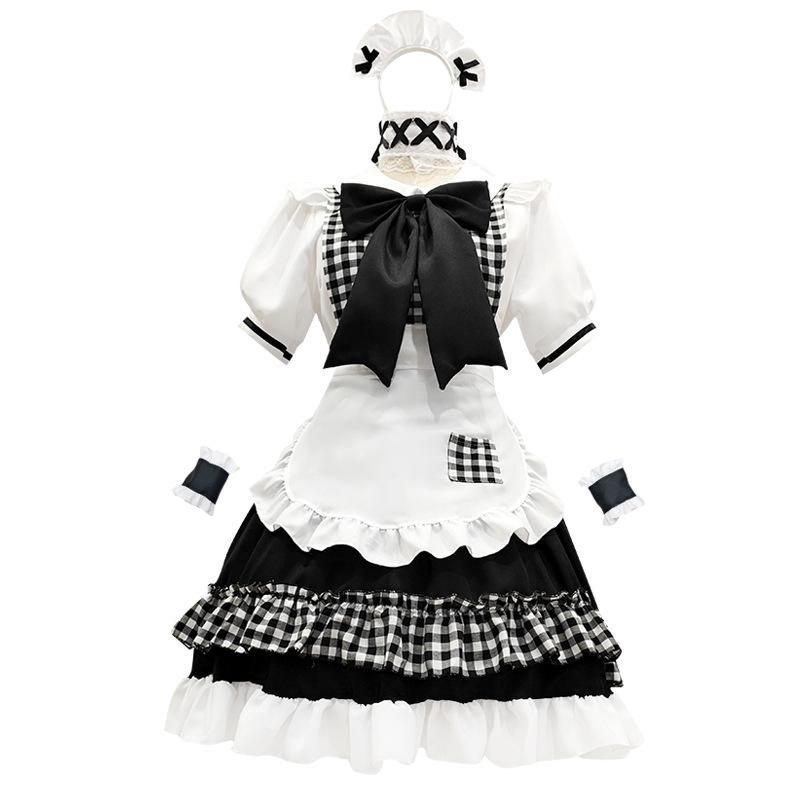 Süßes Wind-Maid-Outfit sexy Cosplay Maid Uniform Kleid Set