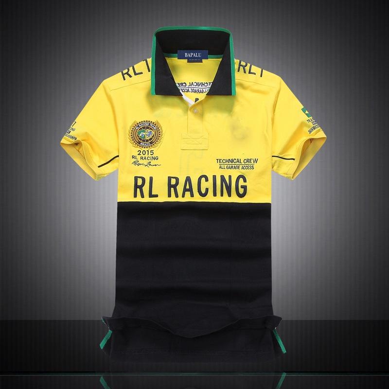 Nuova T-shirt da uomo a maniche corte Rl Racing Misto cotone Comodo Design classico