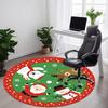 1pc Christmas ornaments Chair Carpet for Office, Soft, Non Slip Polyester Mat, Office, Entryway, Living Room, Bedroom