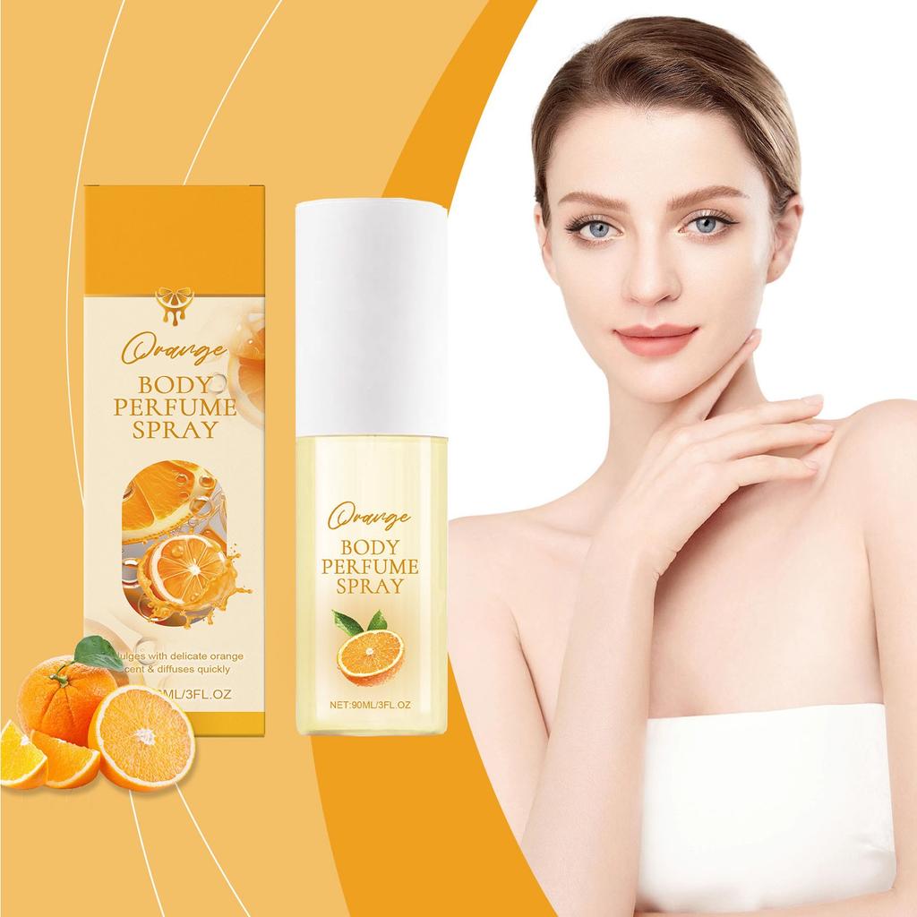 Spray parfumé à l'orange pour le corps, élégant, frais et portable, 90 ml