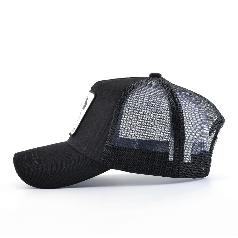 Baseballkappe mit Aufnäher, Snapback-Baseballmütze für Herren, vier Jahreszeiten, Outdoor-Schirmkappen, Damen, schwarz-weiß, lässige Kappe