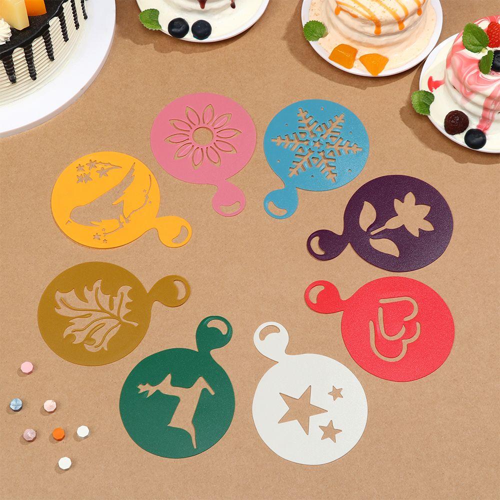Baking Coffeeware Pastry Tools Coffee Stencil Biscuit Mold Cookies Mould Fancy Drawing Mold