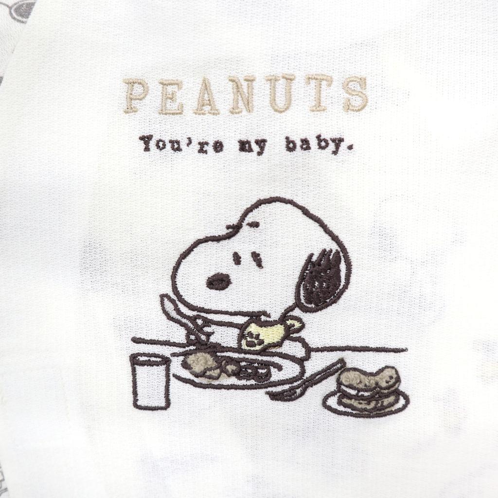 Takihyo Snoopy Satin Short Open Baby Clothes for Boys and Sizes Sizes Pre-All, All-Over Print, Sleeves, Front, Girls, 215152622, 50-60