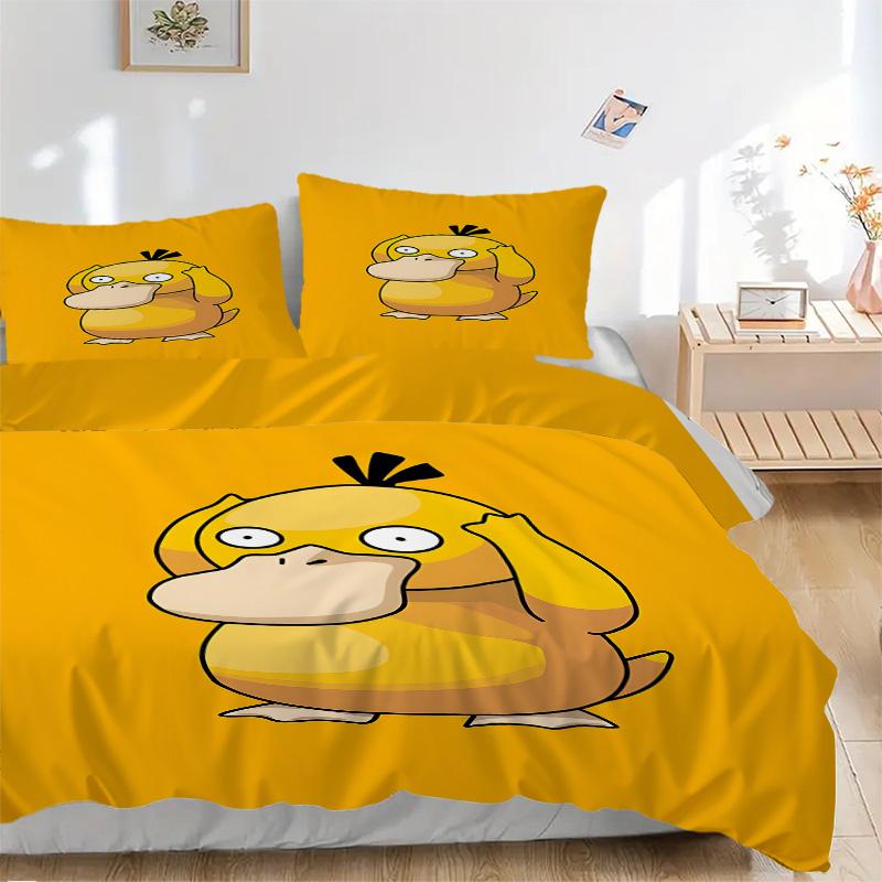 Yellow Adventure Print 3Pcs Bedding Setduvet Cover With 2 Bedropillowcase Home Birthday Gift