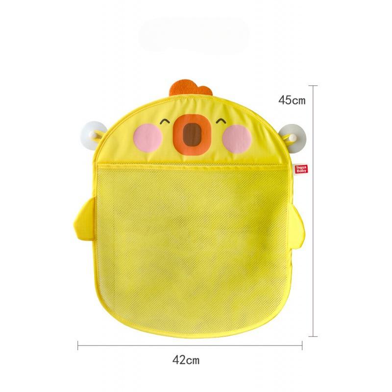 Baby Girl Cartoon Animal Shower Hanging Basket Cute Mesh Bag Bathroom Storage Organizer Holder for Kid Bath Water Toys Net Pouch