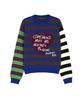 ADSB ANDERSSON BELL Girls Heart Message Crew-Neck Sweater Atb1464W(Blue/Green)