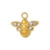 CARLIDANA Classic Stainless Steel Zircon White Shell Butterfly Charms Dragonfly Pendant for Children's Womens Jewelry Making