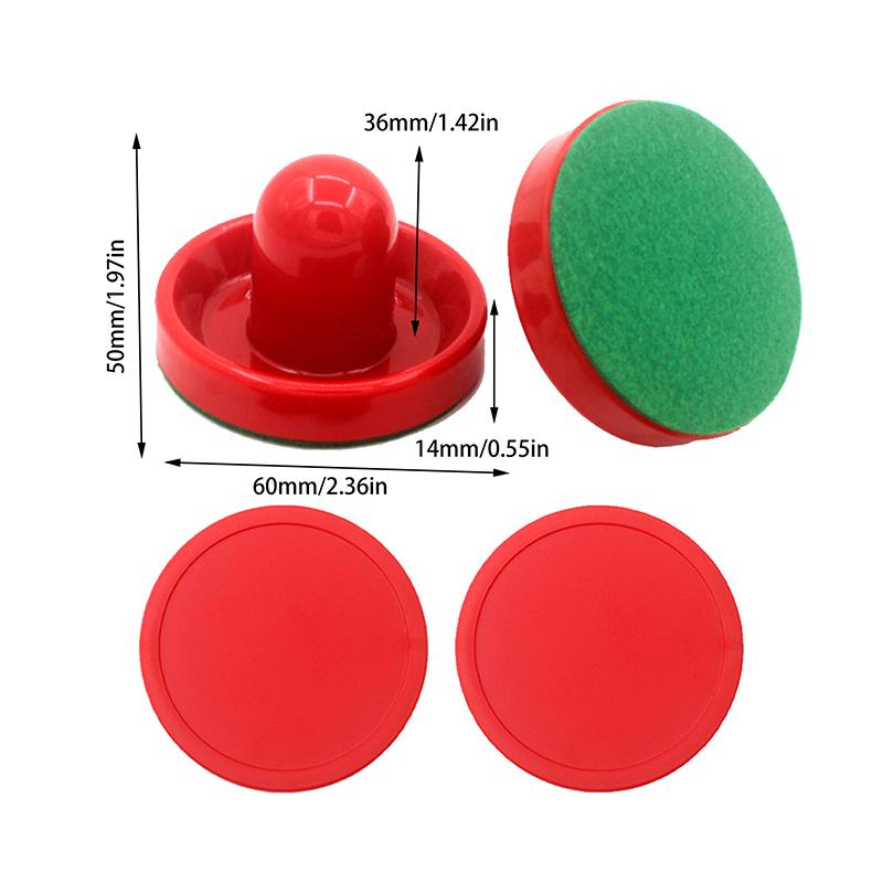 8Pcs/Set Standard Plastic 60Mm Strikers Air Hockey Pushers And Pucks Replacement For Game Tables Goalies Accessories