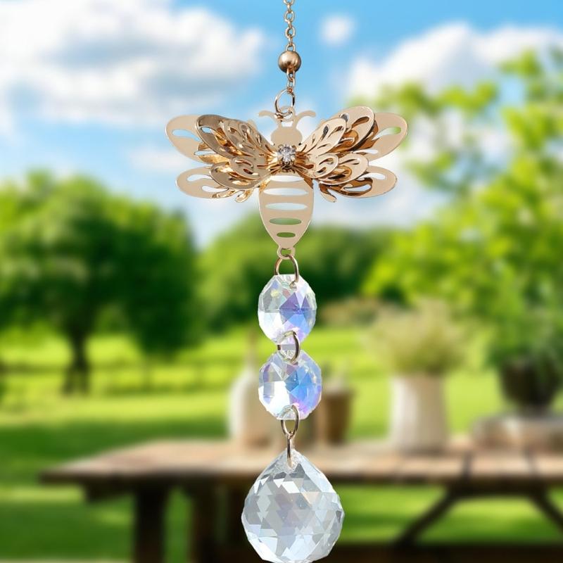 Sparkling Crystals Hanging Decoration Ornament for Garden Christmas Wedding Garden Home Decoration Gift