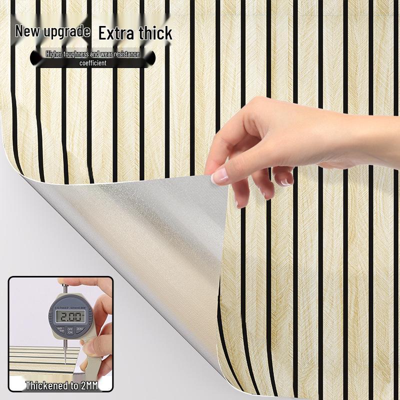 Tapet Autoadeziv 3D cu Aspect de Lemn pentru Fundal TV și Pereții Dormitorului