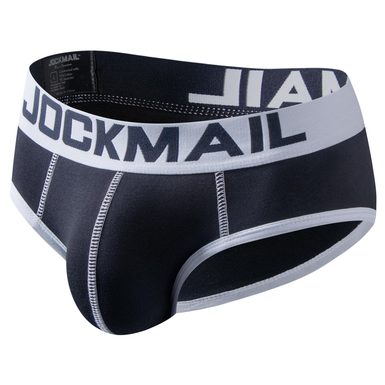 

Трусы JOCKMAIL, хлопковые мягкие удобные дышащие спортивные повседневные мужские нижнее белье, 9 цветов, модные трусы XL чёрный