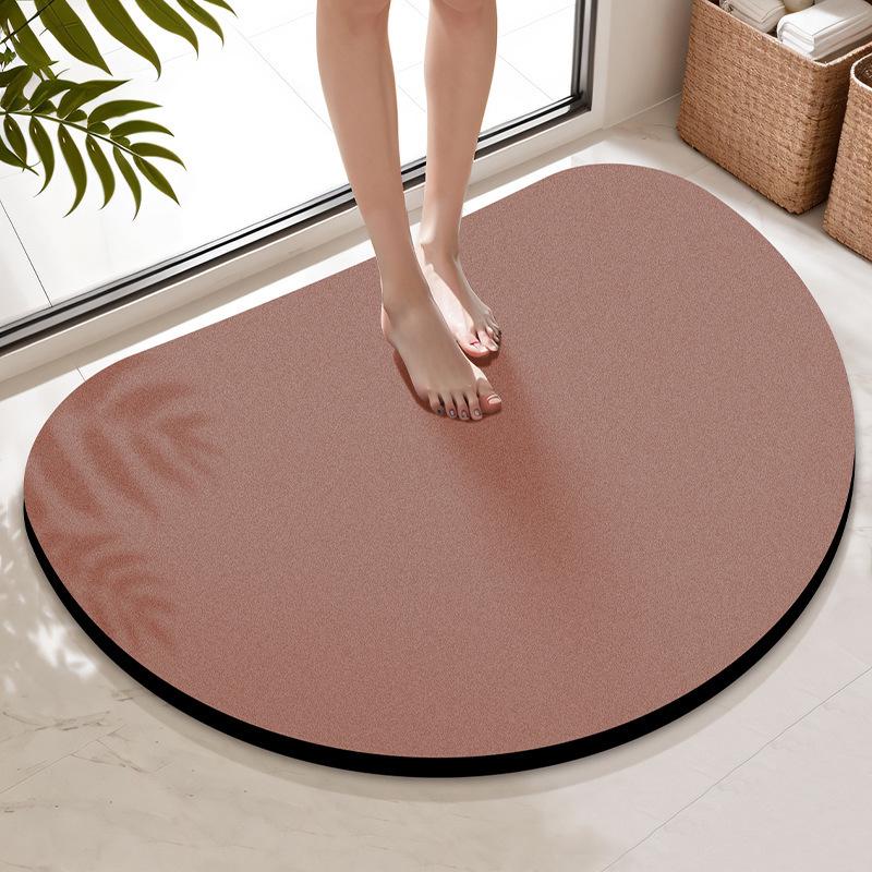 Tappetino da Bagno Antiscivolo Asciugatura Rapida: Colore Puro, Assorbente, Resistente allo Sporco, Facile da Curare.