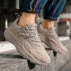 Echtes Leder Damen Plateau Sportschuhe Herren Mesh Laufschuhe Outdoor Jogging Walking Schuhe Frühling Atmungsaktive Sneaker Herren