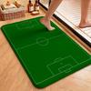 Soccer Ball Green Field Rectangular Rug Nonslip Durable Carpet For Gaming Room Study Living Room Home Party Decor Holiday Gift