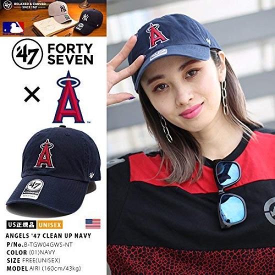 Forty Seven 47 Brand Angels Granatowy MLB Angels Niski Kapelusz Major League, Niebieski, Kapelusz, Czapka, Baseballowa, B-RGW04GWS-NY