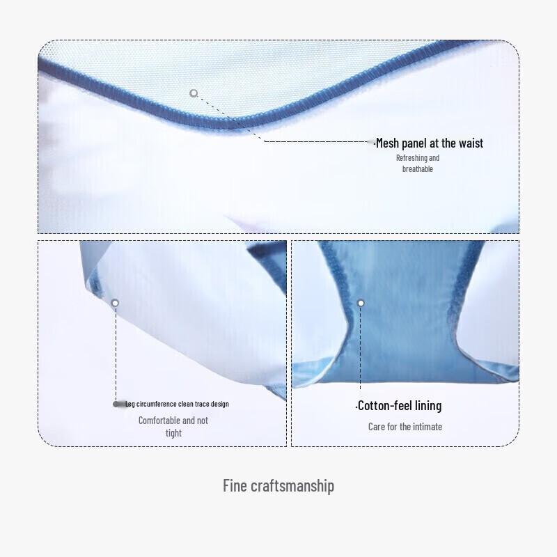 AIMER Women's Mid-Rise Seamless Nylon Briefs (3-Pack)