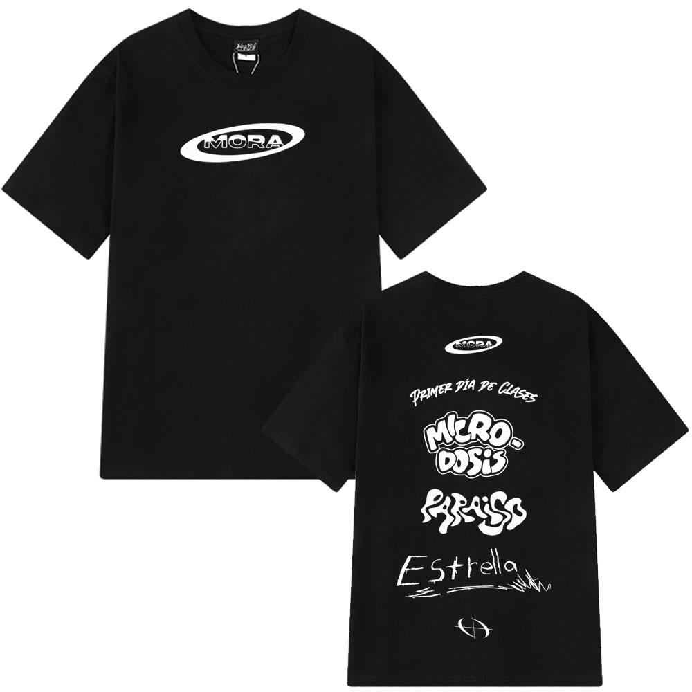 Rapper MORA Album 2025 Merch Graphic T Shirt Men Clothing Casual Oversized T Shirts Summer Short Sleeves Fashion Cotton T-shirt 4XL