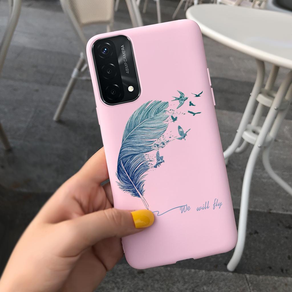 For OPPO A74 Case A74 5G Cover Case Stylish Silicone Candy Color Phone Covers For OppoA74 4G A 74 CPH2219 oppoA74 5G Coque Funda