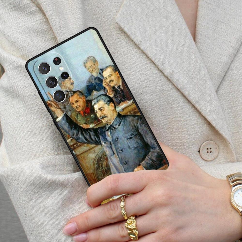 USSR CCCP Stalin Cell Phone Case for Samsung Galaxy S26 Ultra S25 S24 S23 S22 S21 S20 Note10 Cover