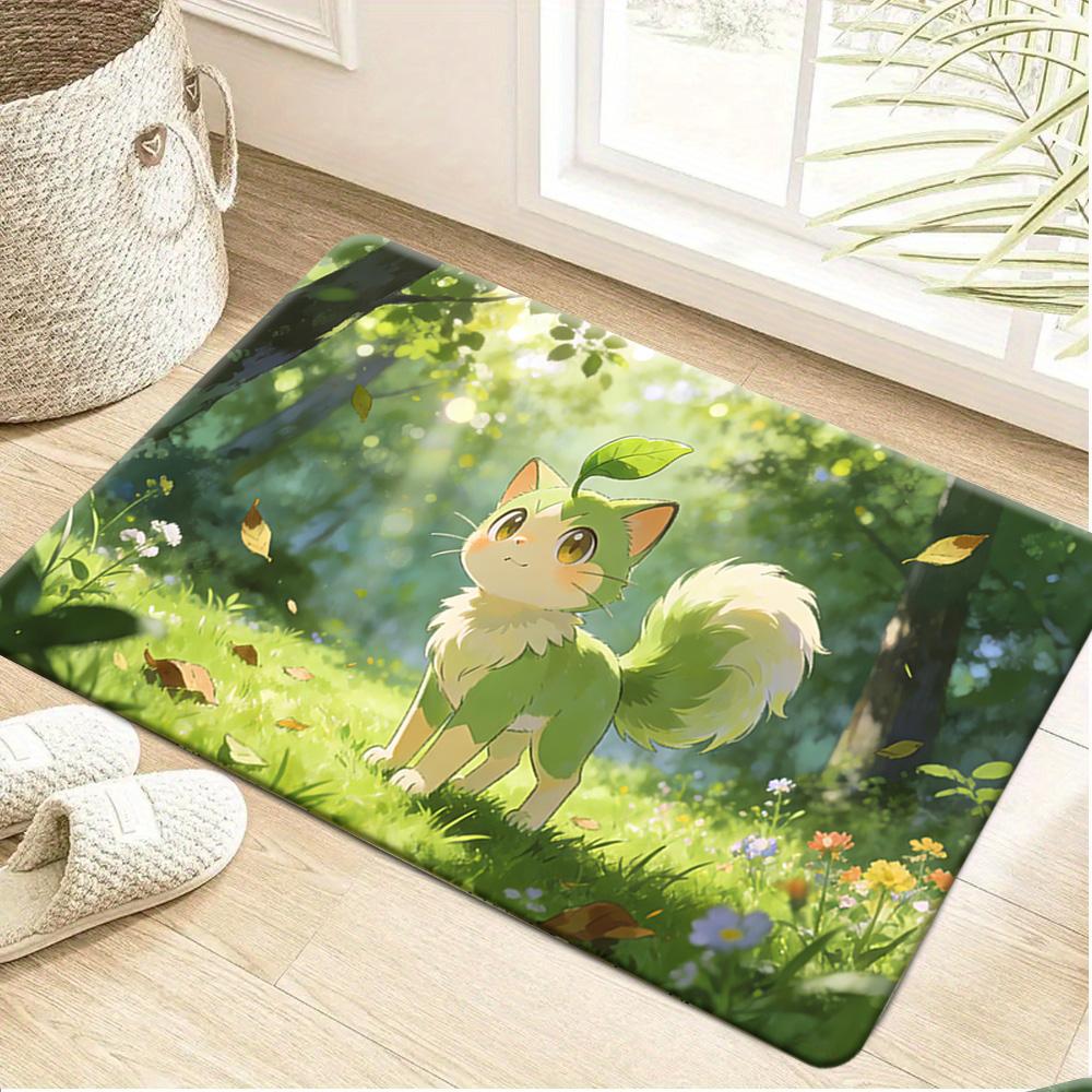 

Anime Pokemon Gengar Shattered Print Non-slip Doormat, Soft Absorbent Floor Rug for Bathroom Bedroom Entrance, Home Decor Carpet 40cm x 60cm