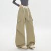 Women's High-Waist Drawstring Cargo Joggers
