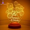 3D Customizable/ Birthday Themed Night Lamps Kids Aesthetic Room Decor Friendship Lamp Desk Decor Gift Box