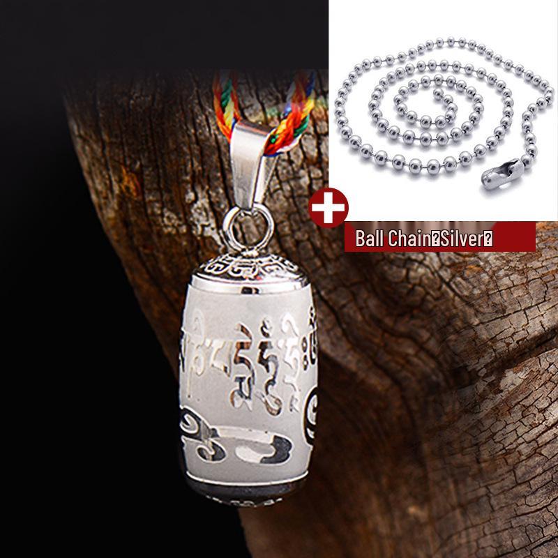 

Подвеска-амулет Мантра Ленгьян из титановой стали - Ретро, открывающийся амулет для мужчин и женщин