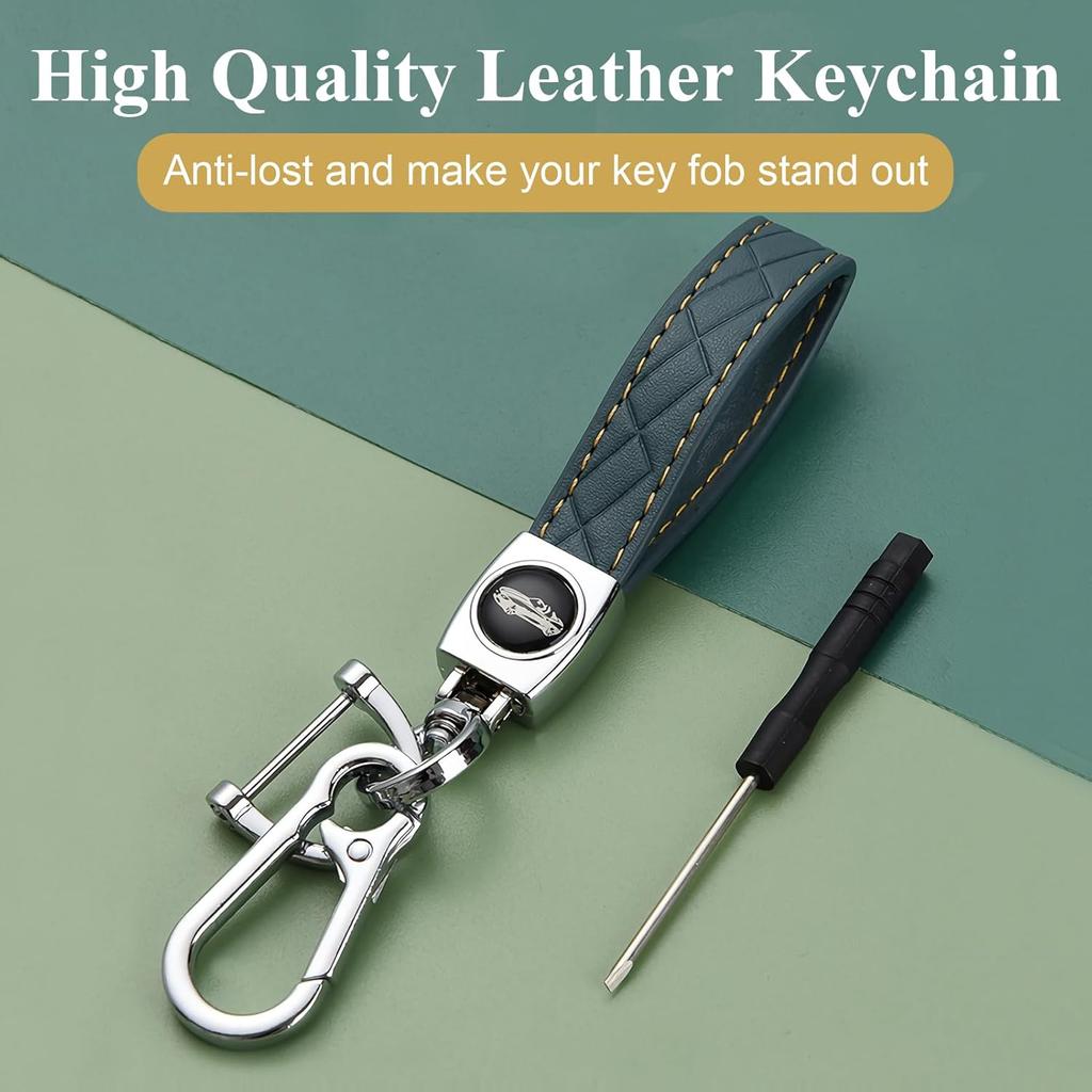 for Chevy GMC Key Fob Cover with Keychain, for Silverado 1500 GMC Sierra 1500 2500HD 3500HD Buick Envision, Soft TPU Key Shell Case Remote Smart Key