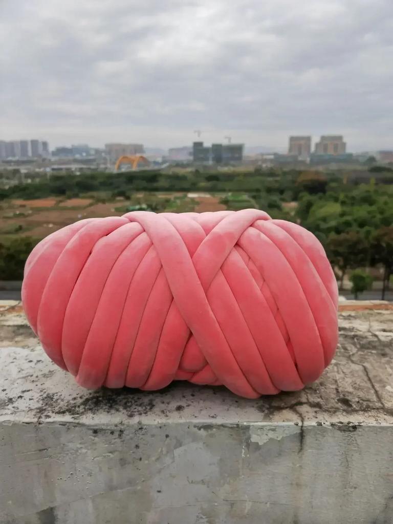 1KG Samt Füllung Chunky Riesen Garn 3cm Dick Handgemacht Wolldecke Linie DIY Handstricken Schal Garn Häkeldecke Teppiche