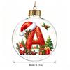 Acrylic 3D Letter Ornament Ball Christmas Tree Decoration Hanging Decor Home Holiday Festive Scene