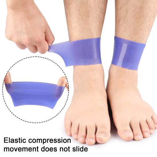 2 stk Leggbeskyttelsesstropper Silikon Fotball Leggbeskyttelsesbånd Elastiske Gjenbrukbare Leggbånd for Menn Kvinner Ungdom Fotballtrening Konkurranser