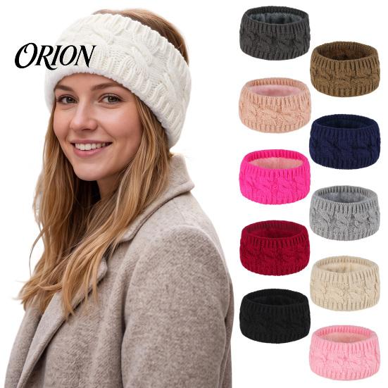 Cozy Ear Covers for Women Winter Knitted Headband Women, Soft Fleece Lined Thermal Hair Wide Cold Weather Band, Thickened Plush Warmer Outdoor Sports