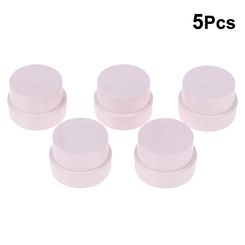 1/5 Pcs 5G Empty Plastic Nail Art Cosmetic Round Containers Jar Small Sample Cream Pot Nail Gel Powder Box Makeup Lotion Tool