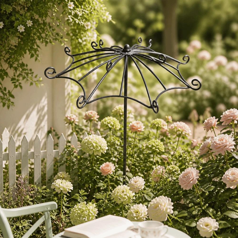 Hollow Out Plant Climbing Frame Rustic Style Flower Rack Retro Style Flower Arrangement Balcony
