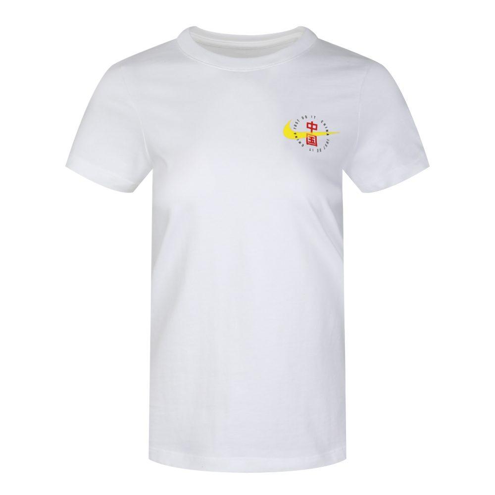 Nike T Shirts Women's White Crew Neck Moderate Other CZ3580-100