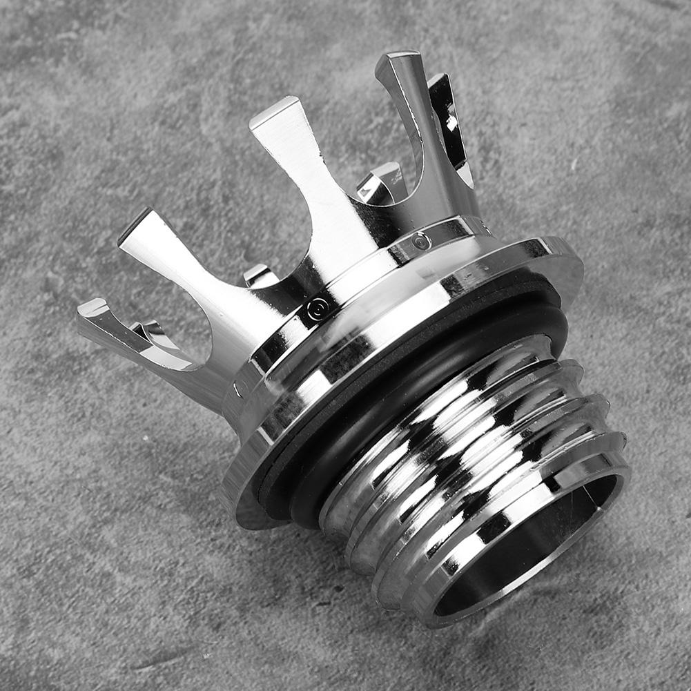 Tapa de Depósito de Combustible Tapa de Gasolina Tipo Corona Accesorio de Motocicleta Apto para Defender FXDPSilver