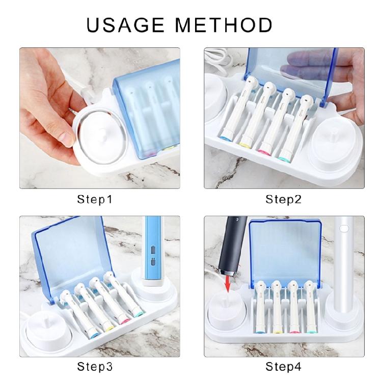 Electric Toothbrush Head Storage Stand Practical Brush Head Rack for Everyday Users Bathroom Supplies Accessory
