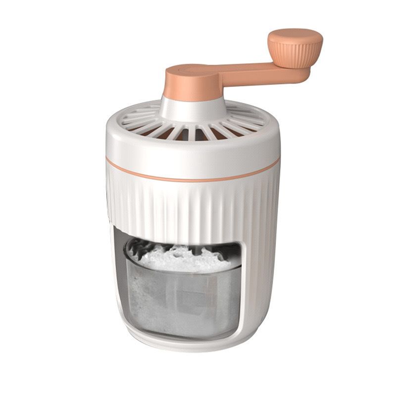 

AEE2-Manual Rotary Portable Ice Crusher Shaved Ice Machine With Ice Trays Hand-Cranked Ice Crusher Drinks Chopper Stirrer