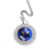 THE BLING KING DIY Photo Pendant Around Wheat Ears Full Iced Out CZ Picture Pendant Engrave Name Fashion Memory Jewelry For Gift