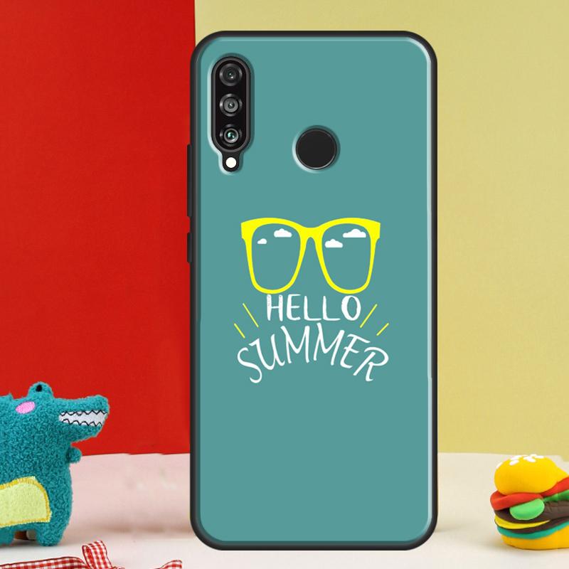 Hello Summer Flowers For Huawei Nova Y91 Y90 Y60 Y70 Y72 Y61 9 10 SE 12i 12s 11i 5T P60 Pro P20 P30 P40 Lite Case