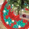 Christmas Tree Skirt Merry Christmas Decoration for Home 2026 Santa Claus Xmas Tree Foot Cover Decor Navidad Natal New Year 2026